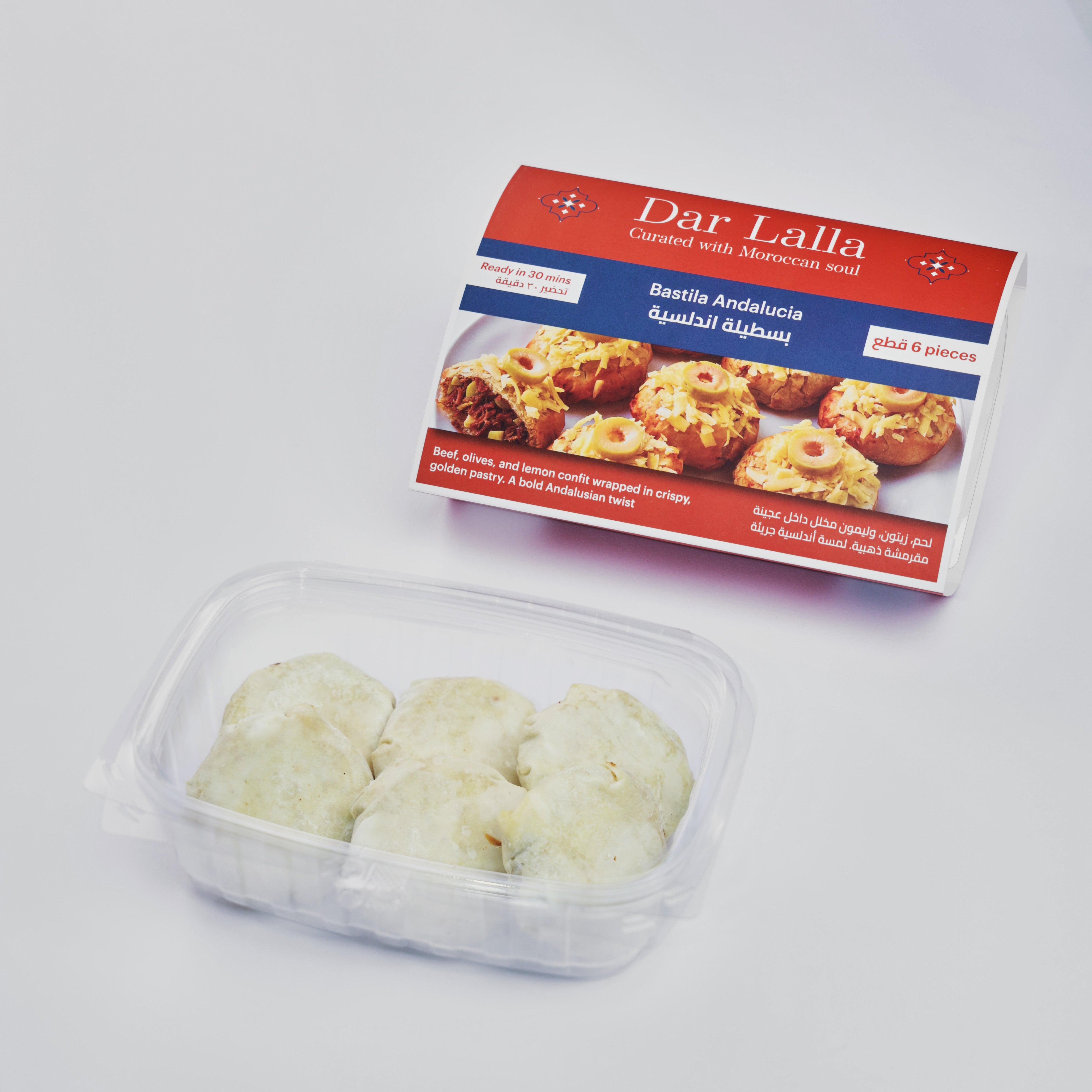 Frozen Mini Bastila Andalusia – 6 mini- Beef, Olive & Preserved Lemon